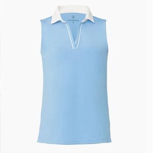 Tuckernuck Sport Chambray Sleeveless Caroline Polo